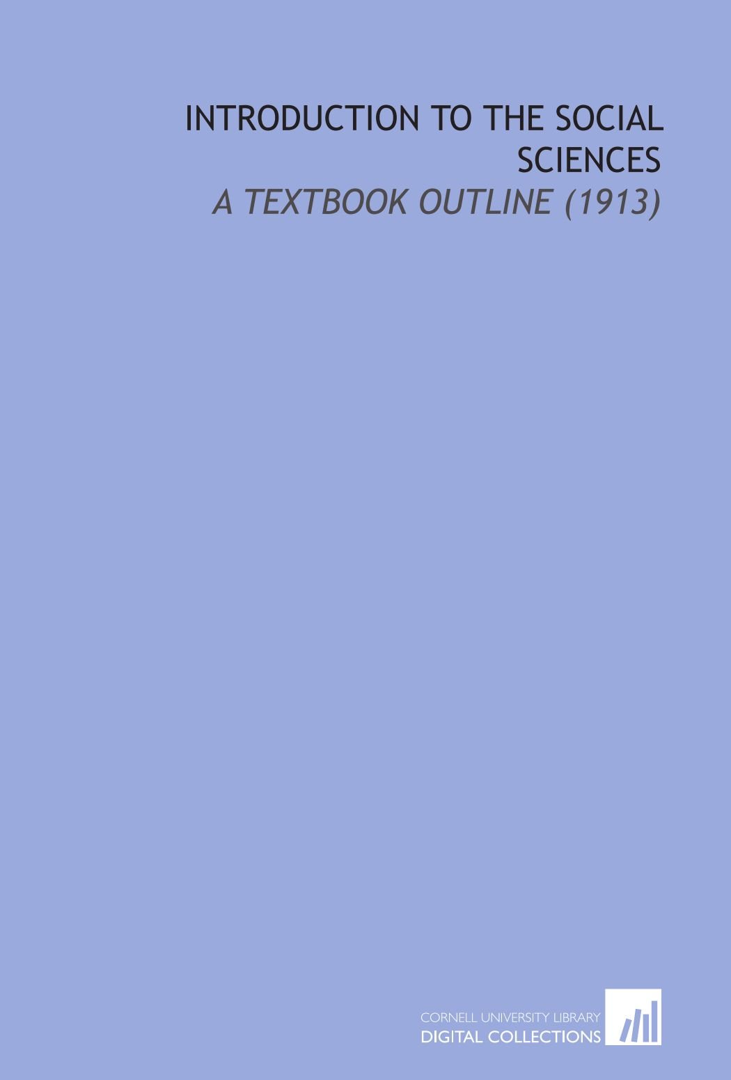 Amazon.com: Introduction to the Social Sciences: A Textbook